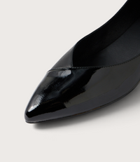 Ewa Black Patent Leather Ballet Flats