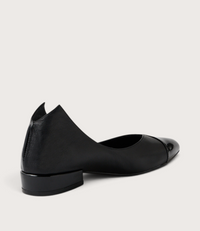 Ewa Black Patent Leather Ballet Flats