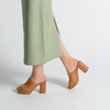 Ordos Tan Leather Heels