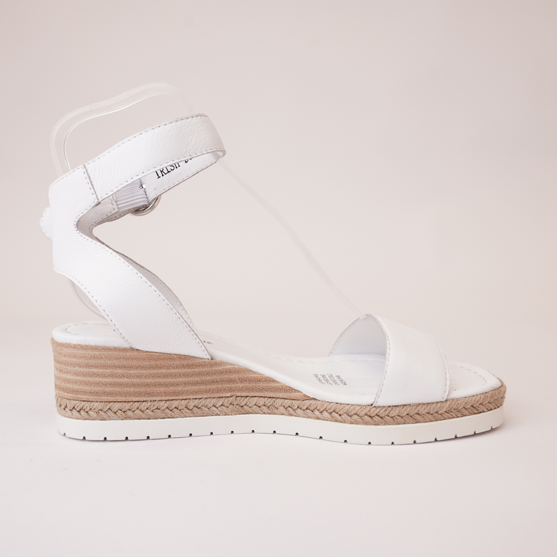 Irish White Leather Sandals