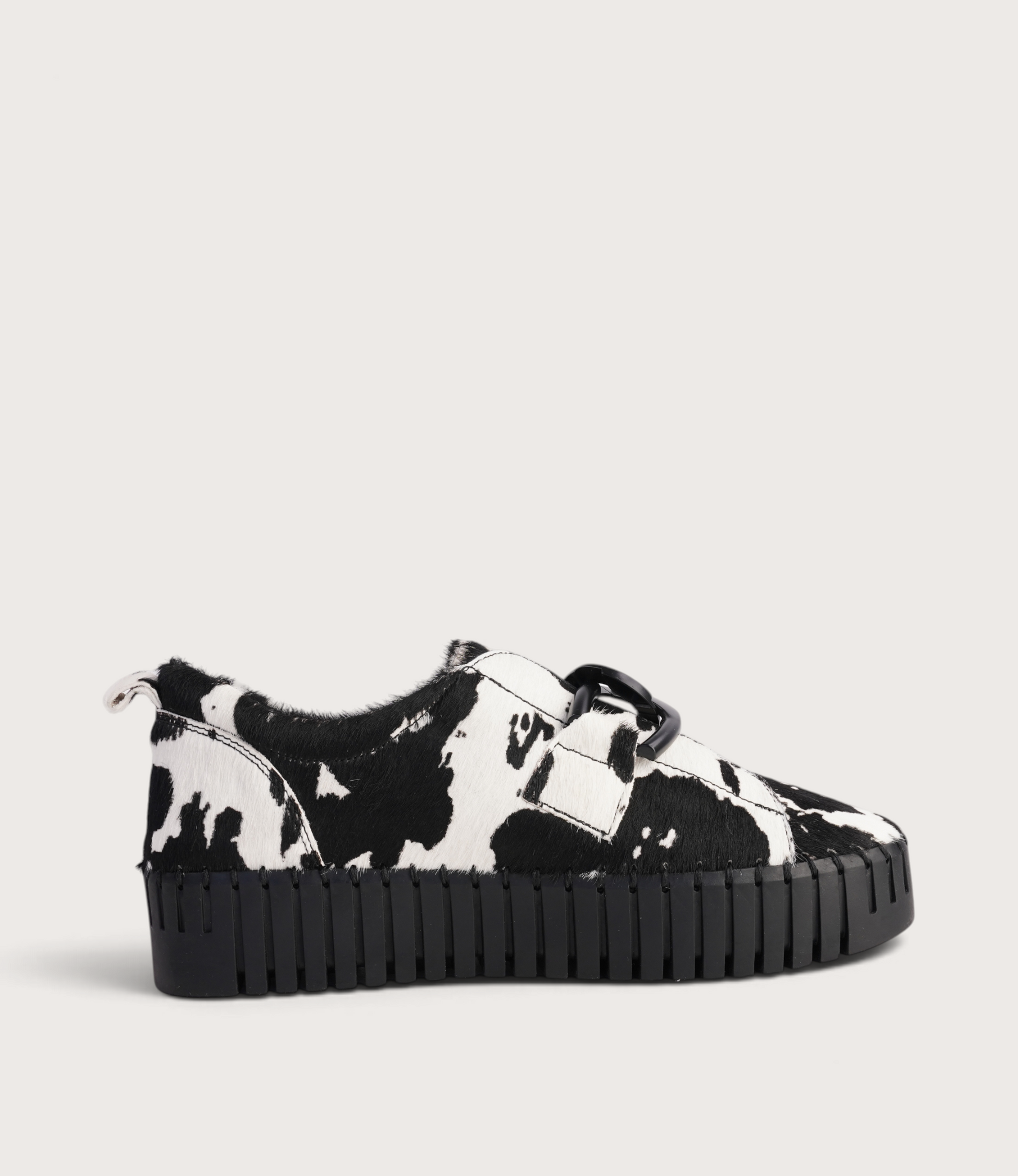 Breeza Black and White/Cow Pony/Black Sole Sneakers