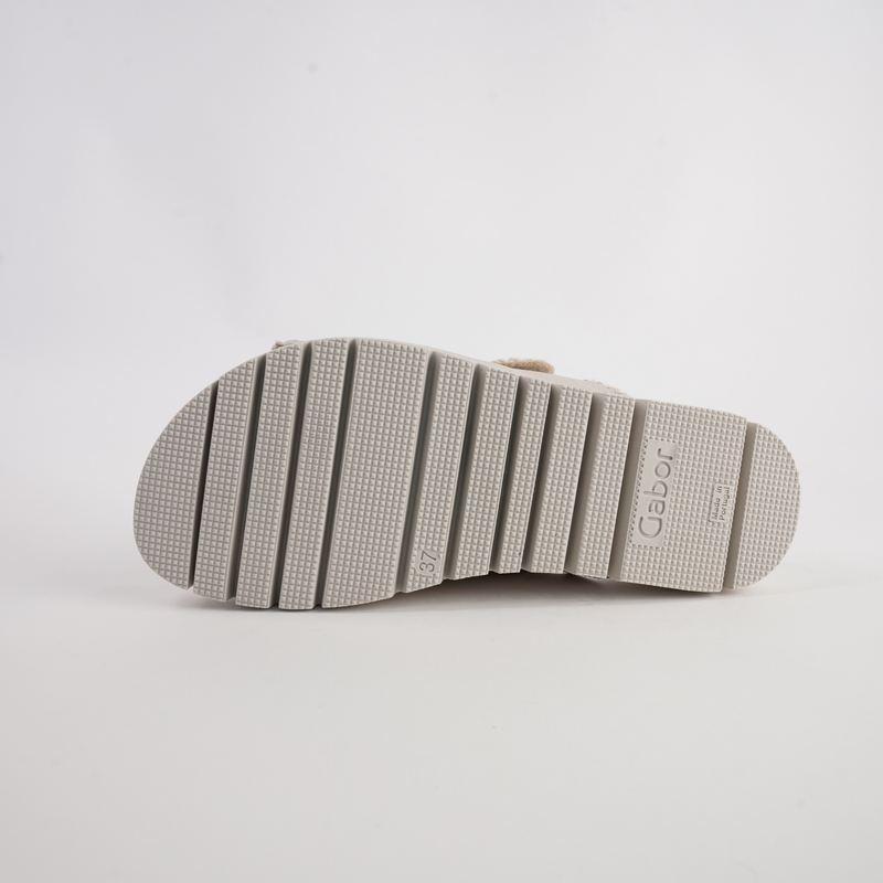 Rita Creme Leather Slides