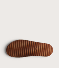 Solena Dark Olive Leather Slides