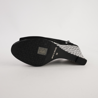 Bryce Black Nubuck Leather Heels