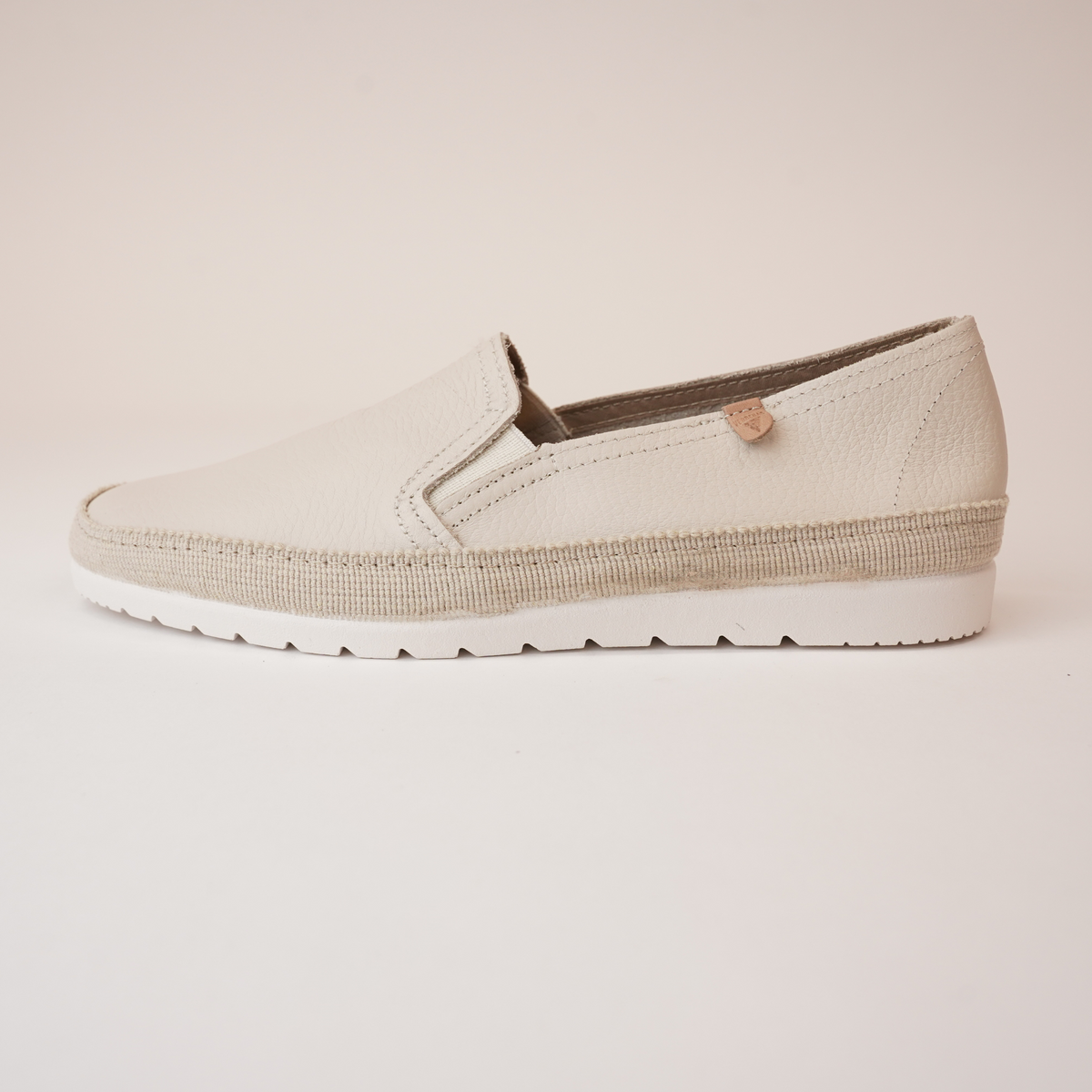 Nuria Crudo Leather Espadrilles - VERBENAS | Shouz