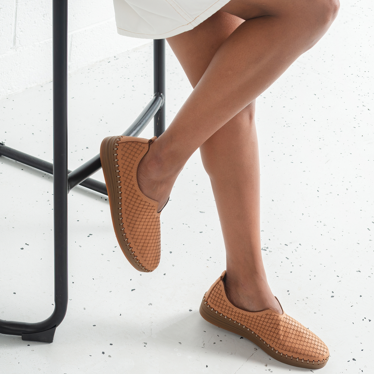 Lassy Coconut Leather Sneakers - SALA | Shouz