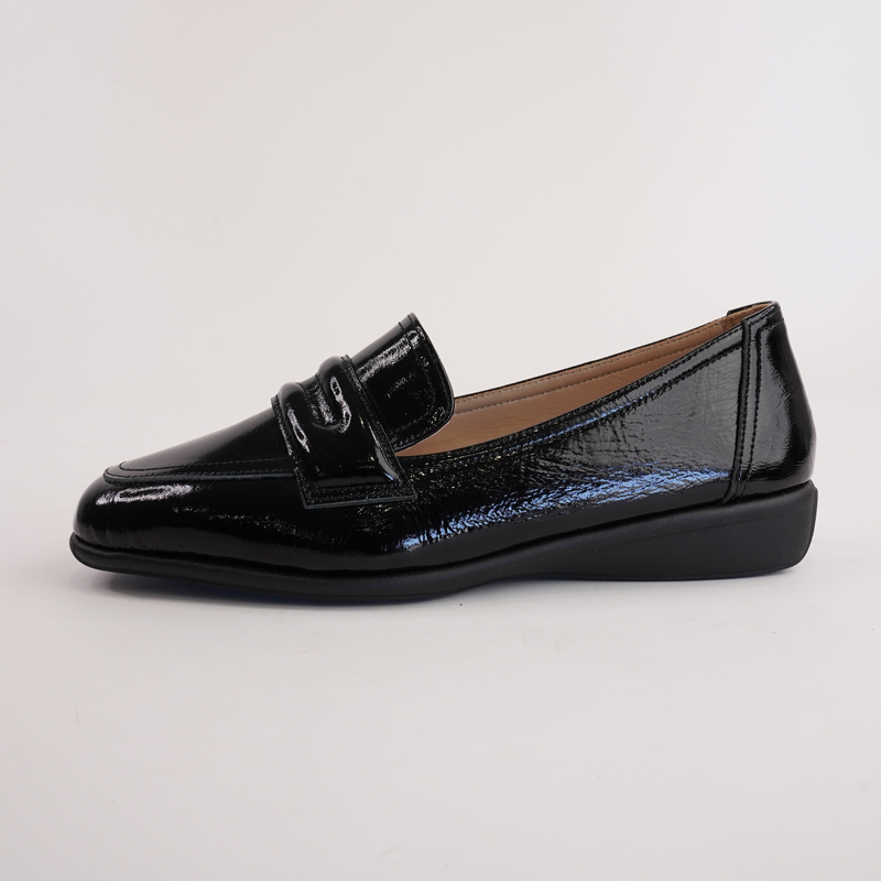 Samantha Black Patent Loafers