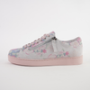 Jelorias Pastel Floral/ Pink Sole Leather Sneakers