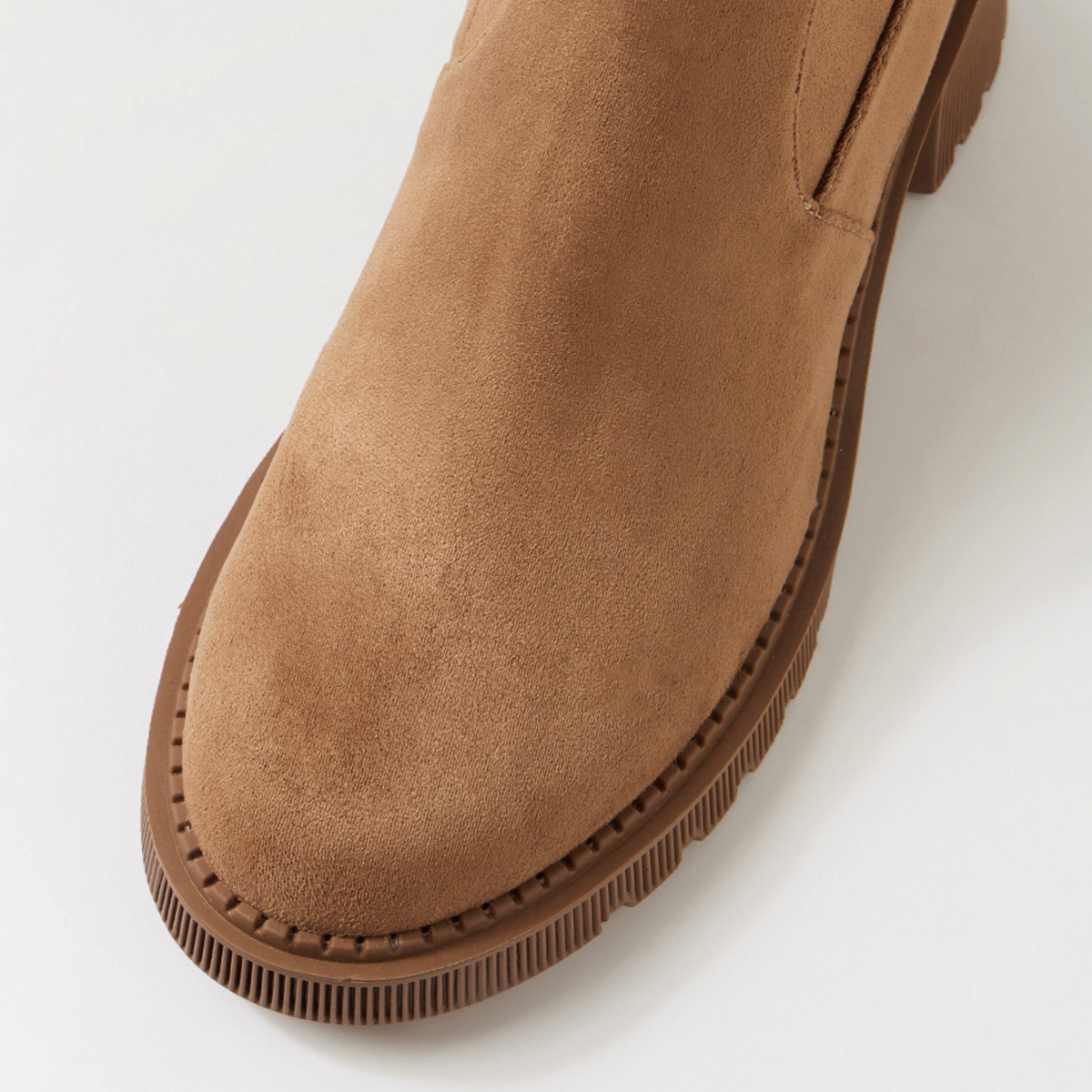 Zina Light Choc Microsuede Knee High Boots - DJANGO AND JULIETTE | Shouz