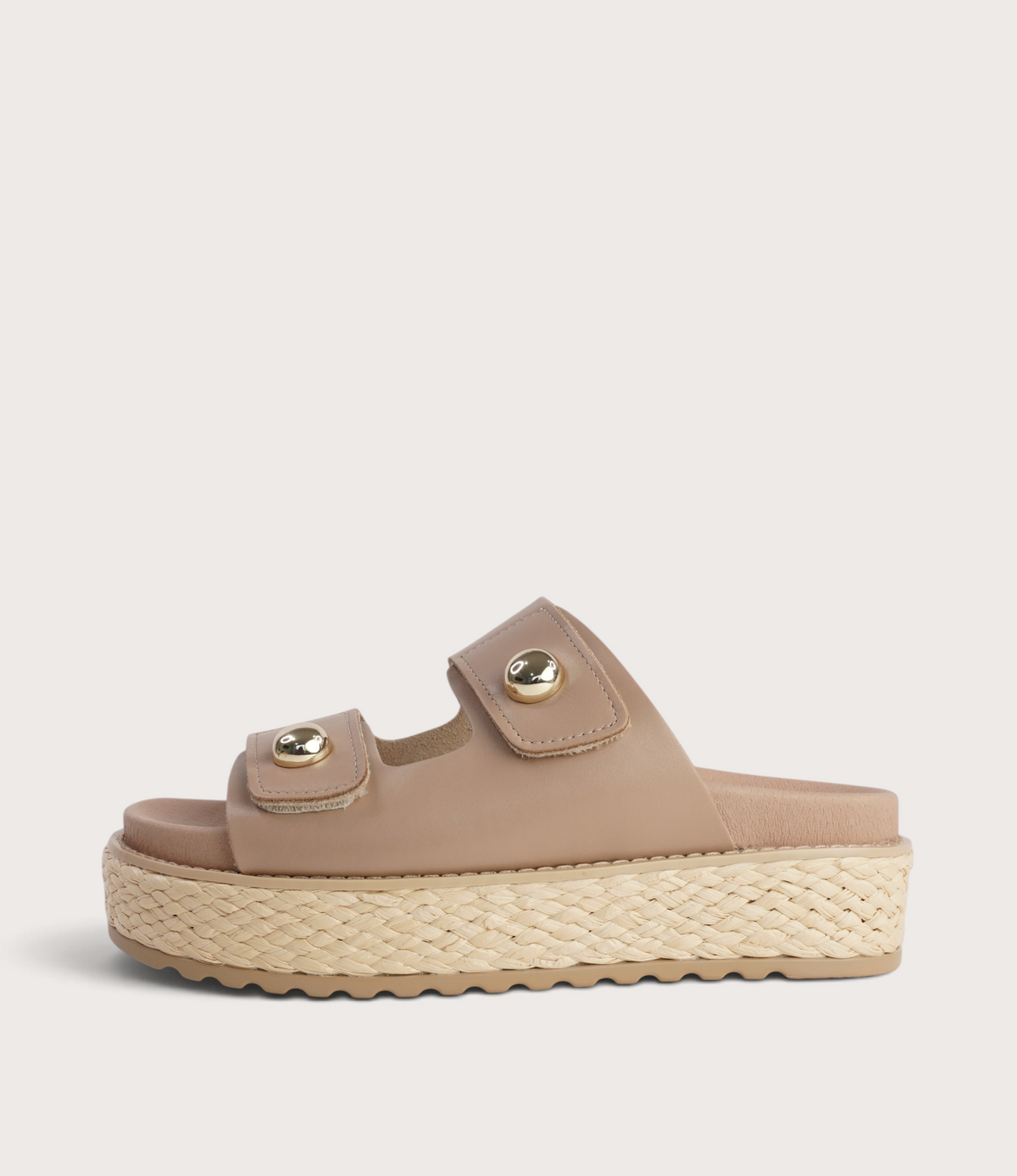 Bowers Stone Leather Slides
