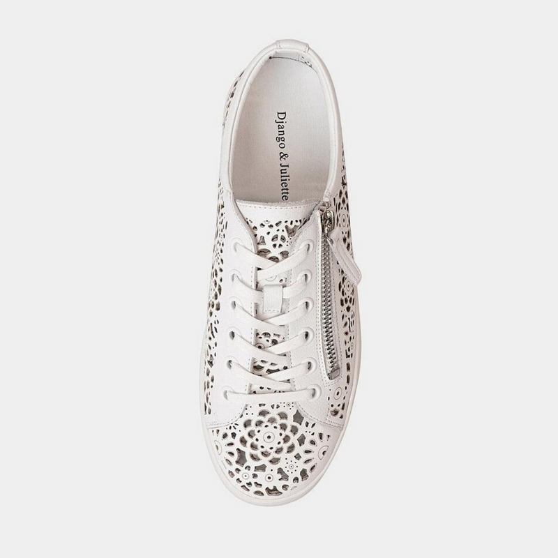 Leitha White Leather Sneakers