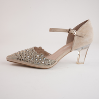 Krama Latte Leather Heels