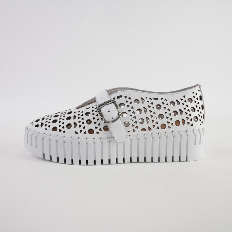 Banda White Leather Sneakers