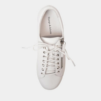 Laila White Leather Sneakers