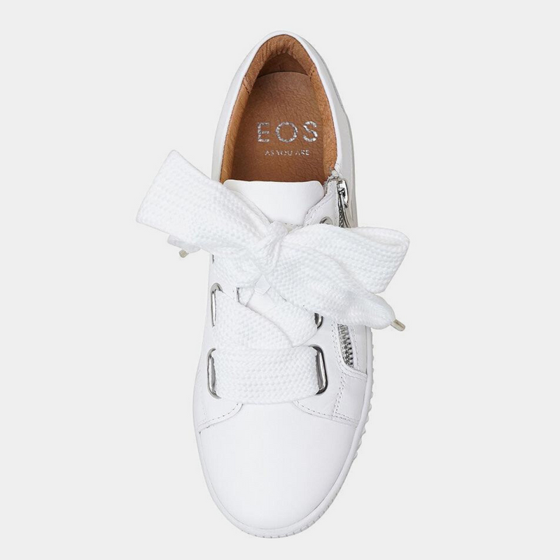 Jovi White Leather Sneakers