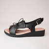 Malika Black Leather Sandals