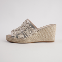Pelexa Champagne/ Natural Espadrille Wedges