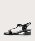 Taner Black Patent Leather Heels