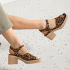 Jemi Tan Leopard Pony Leather Heels