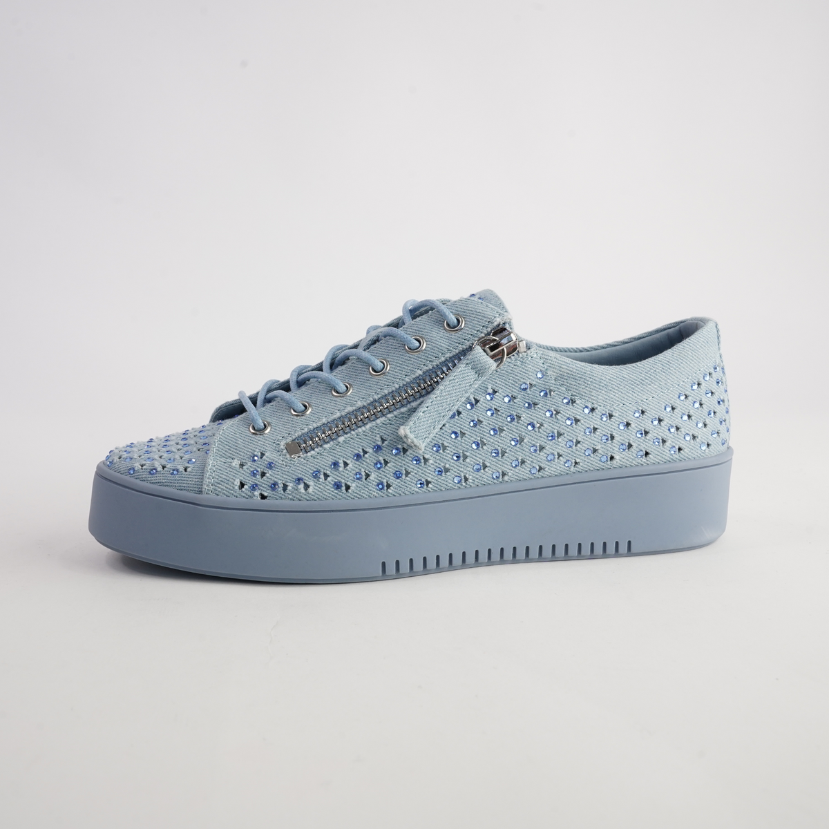 Lisbett Light Denim/ Denim Jewels Sneakers - DJANGO AND JULIETTE | Shouz