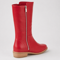 Lomar Dark Red Leather Calf Boots - DJANGO AND JULIETTE | Shouz