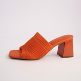 Kaia Orange Heels - WITH GRACE | Shouz