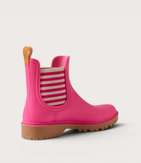 Laurina Fuschia Stripe Gumboots