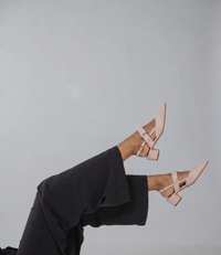 Asten Nude Leather Heels
