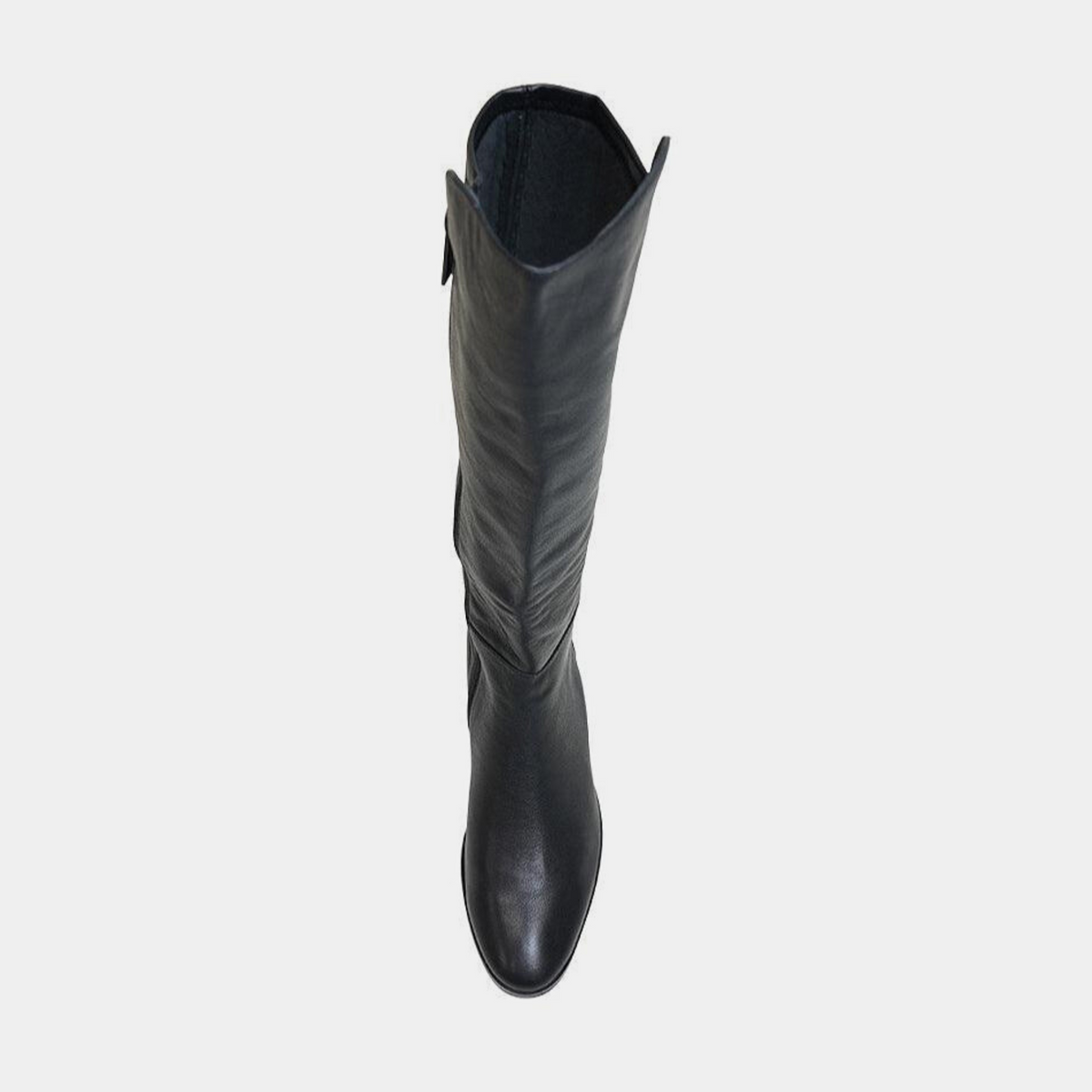 Tetley Black Leather/ Stretch Knee High Boots