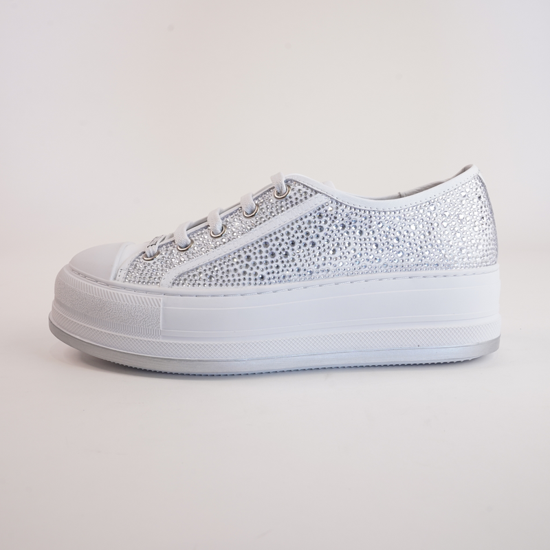 Gillers White/ Silver Jewels Sneakers