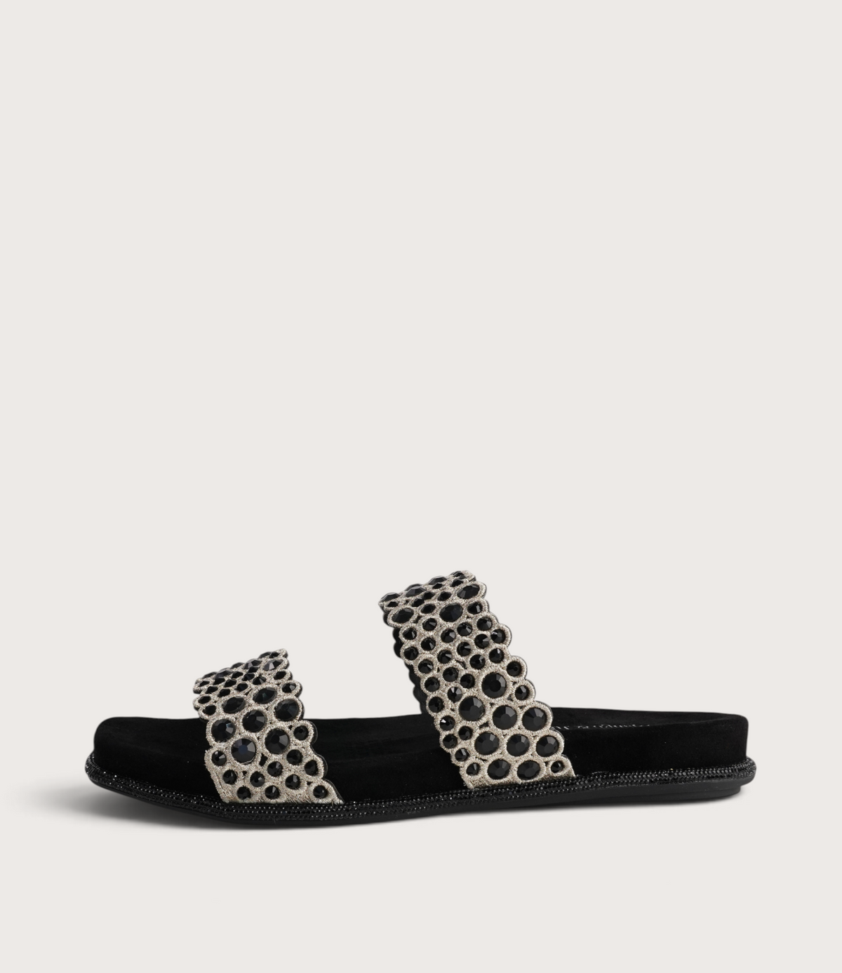 Yerba Black/ Gold Multi Slides