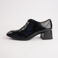Elisa Black Patent Leather Boots