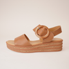 Cubbie Dark Tan Leather Sandals