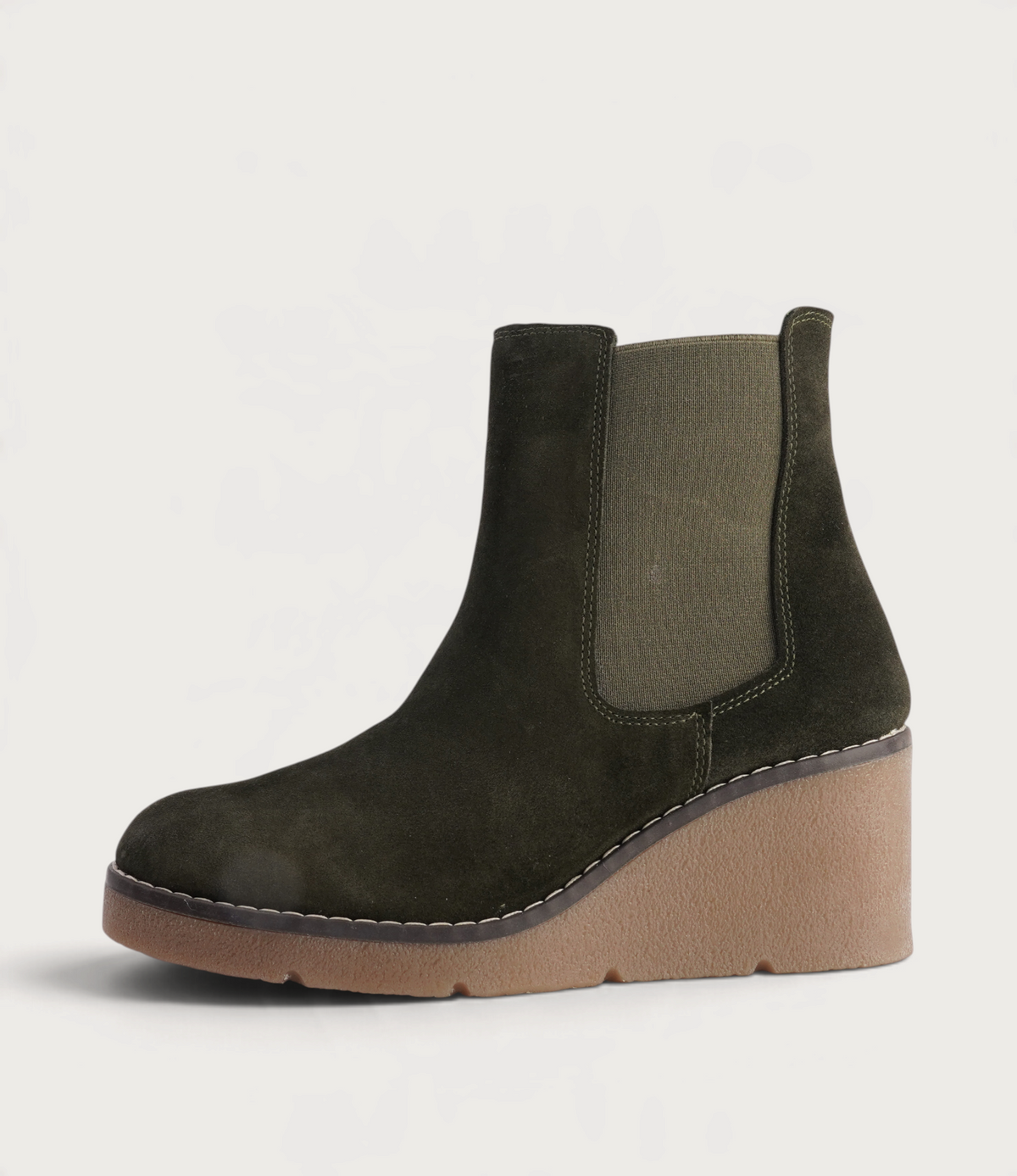 Glory Khaki Nubuck Ankle Boots - SALA | Shouz