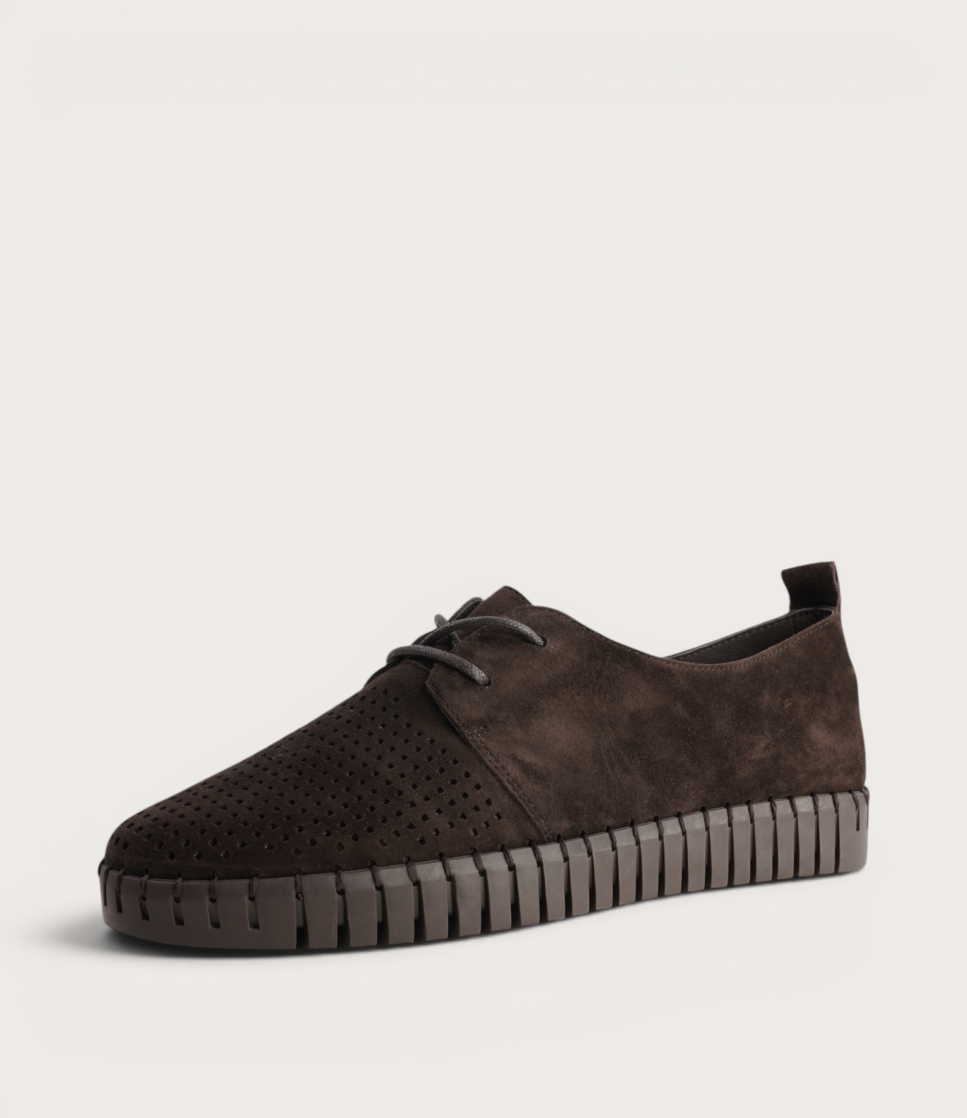 Huston Choc Suede Leather Sneakers