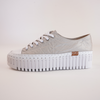 Baselo White/ Almond Leather Sneakers