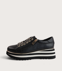 Eammes Black Leather Sneakers