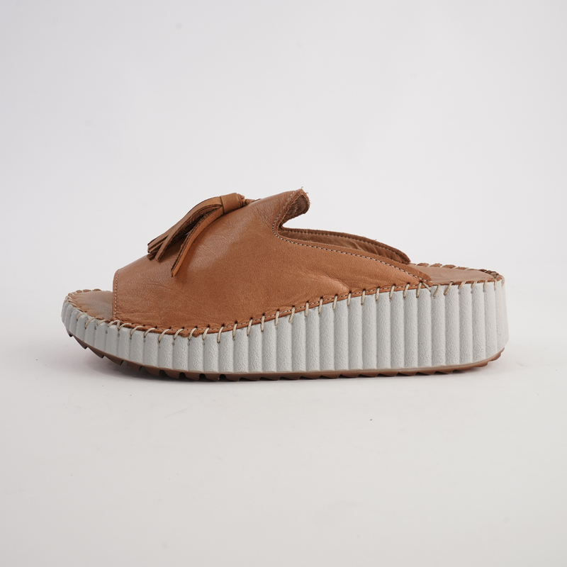 Sonny Coconut Leather Slides