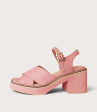 Jemi Pretty Pink Leather Heels