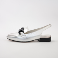 Randal Siver/ Black Leather Loafers