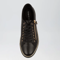 Froggy Black Leather Sneakers - DJANGO AND JULIETTE | Shouz
