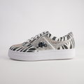 Nenna Zebra Leather/ Gold Jewels Leather Sneakers