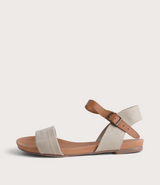 Jinnit Almond/ Tan Leather Sandals