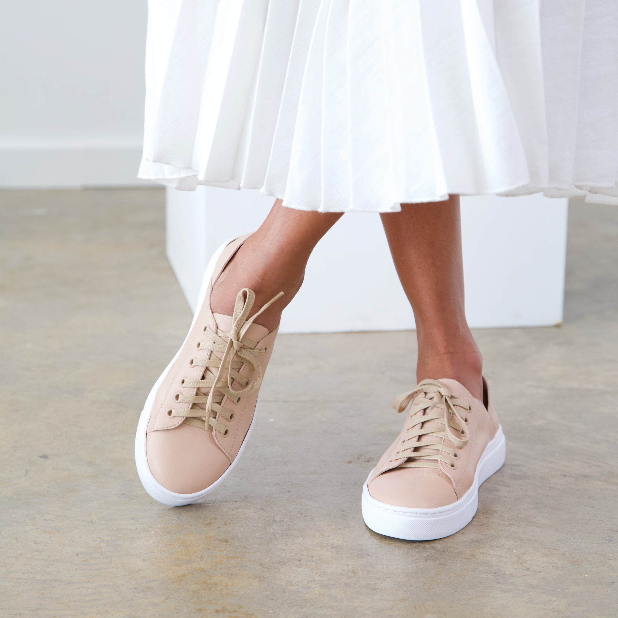 Nude sneakers on sale