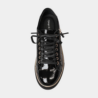 Froggy Black Patent Leather Sneakers