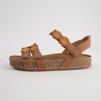Hannah 13 Natural Multi Leather Sandals