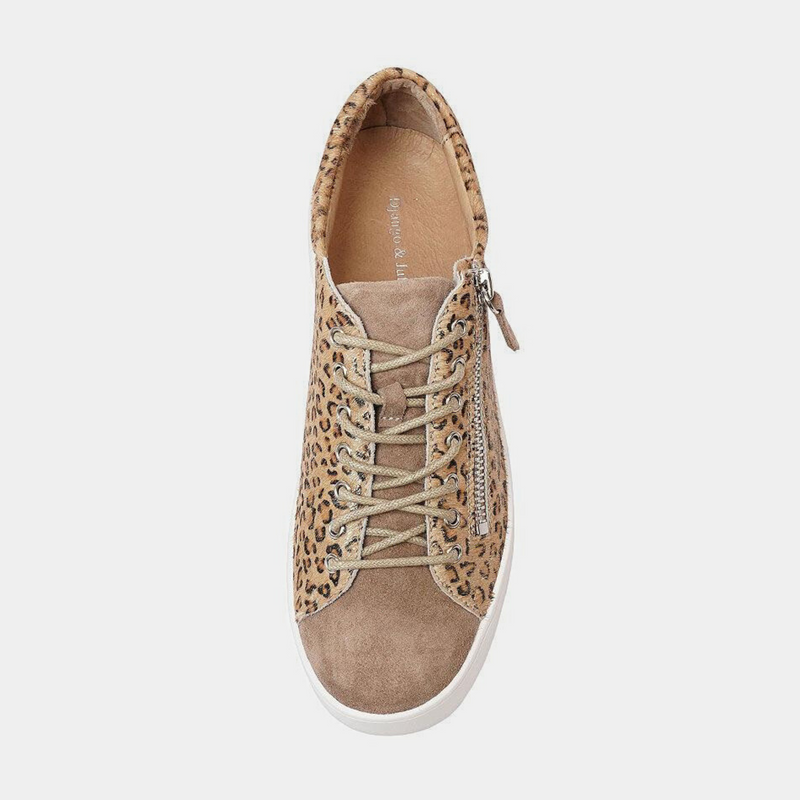 Laila Camel Suede Sneakers