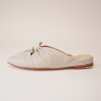 Fibby Almond Leather Flats