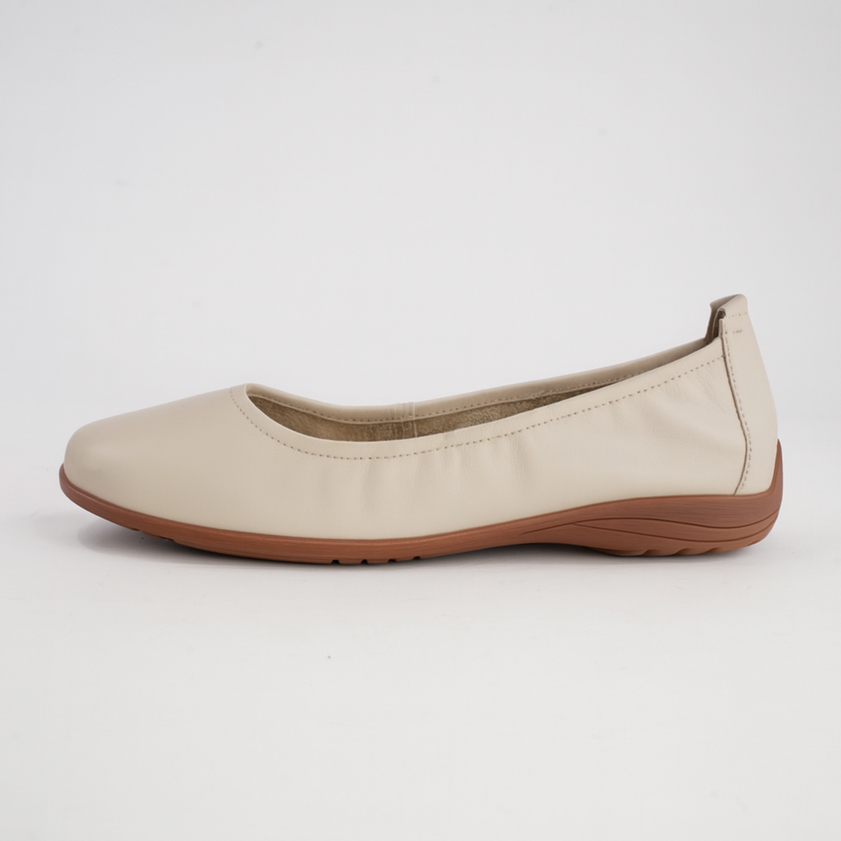 Fenja 01 Sand Leather Ballet Flats - JOSEF SEIBEL | Shouz