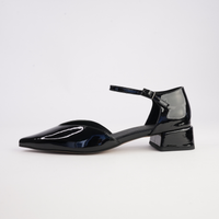 Munich Black Patent Leather Flats - WITH GRACE | Shouz